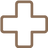 Venen Engel: Piktogramm Kreuz beige