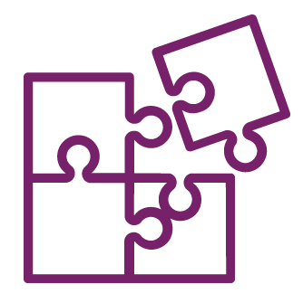 Venen Engel: Grafic Puzzle lila bold