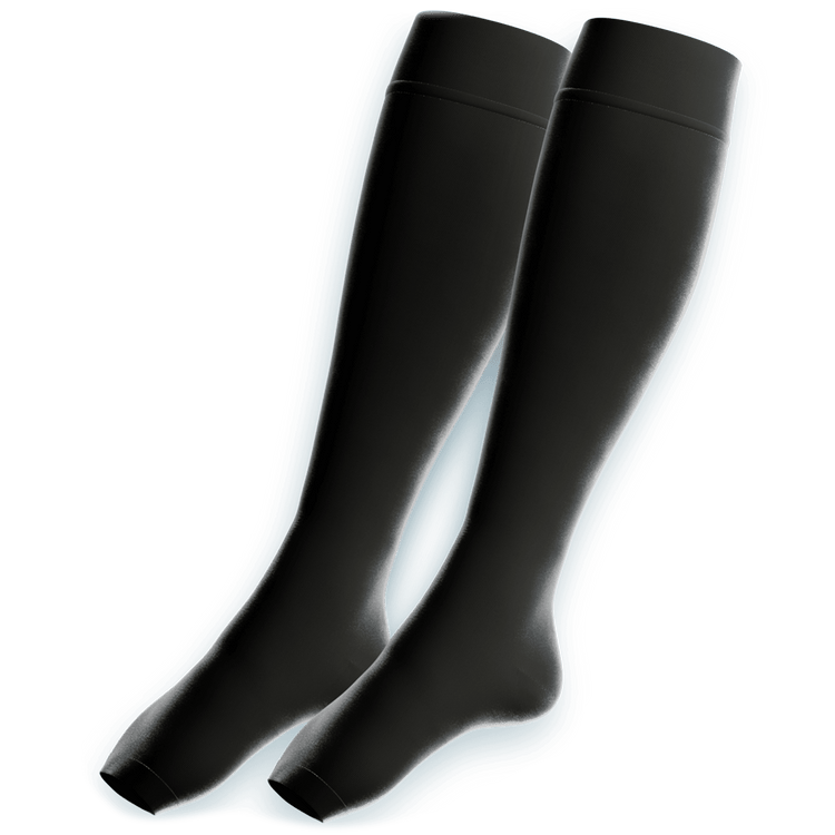 Venen Engel: freisteller kompressionsstrümpfe schwarz