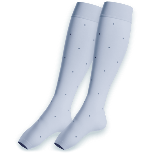 Venen Engel: freisteller kompressionsstrümpfe sly blue