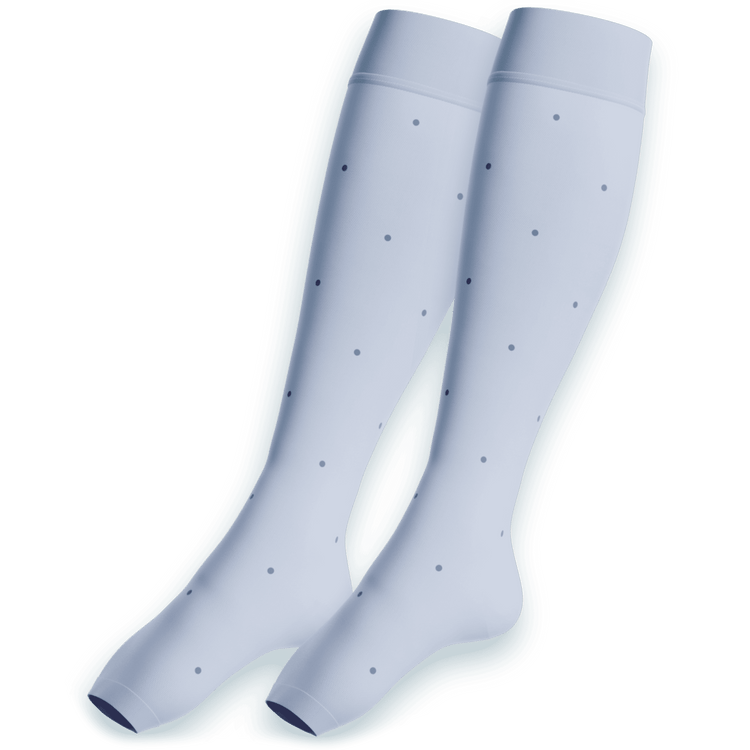 Venen Engel: freisteller kompressionsstrümpfe sly blue