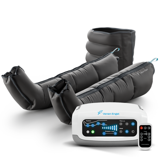 Venen Engel: Lymph Flow Boots mit Bauchmanschette