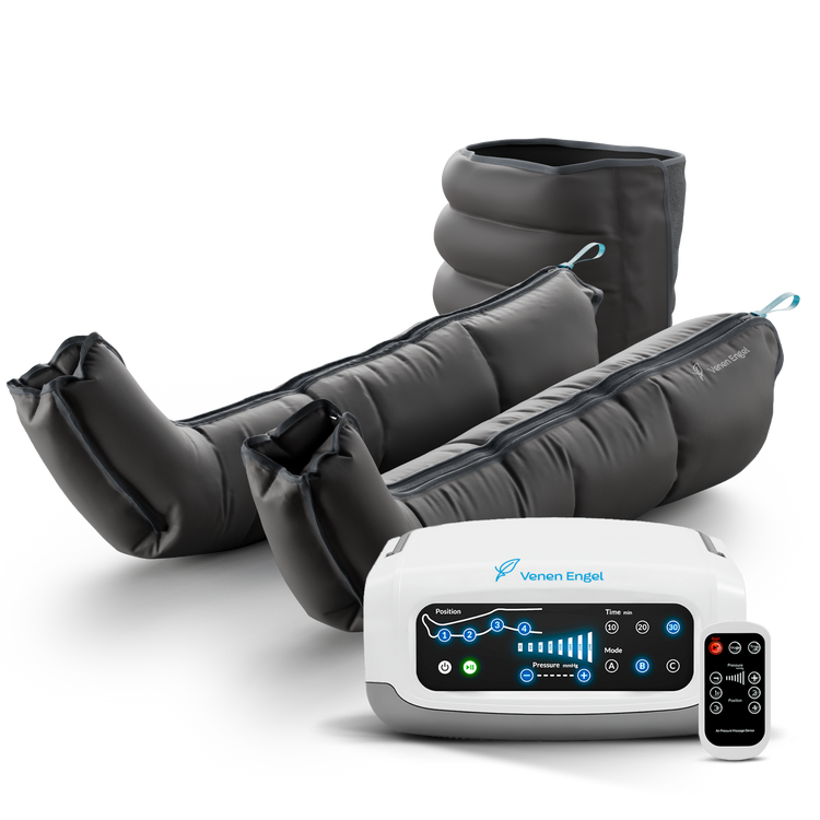 Venen Engel: Lymph Flow Boots mit Bauchmanschette