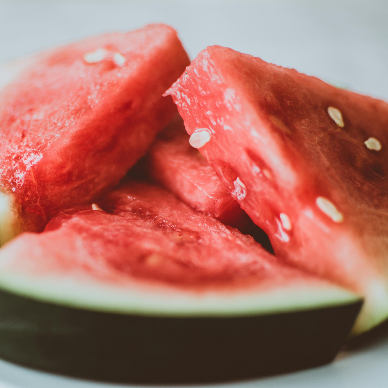 Venen Engel Wassermelone aufgeschnitten Nahaufnahme 