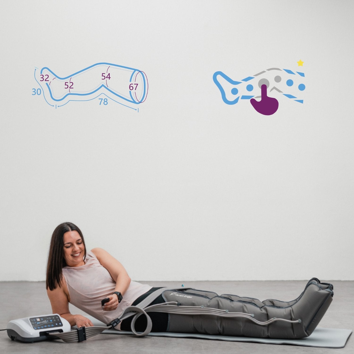 Venen Engel 6 Premium Massagegerät Wassereinlagerugen
